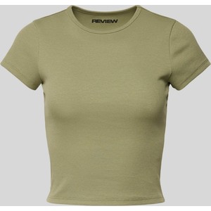 Zielona bluzka Review w stylu casual