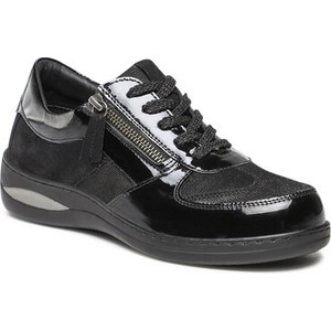Czarne buty sportowe Go Soft w sportowym stylu z płaską podeszwą