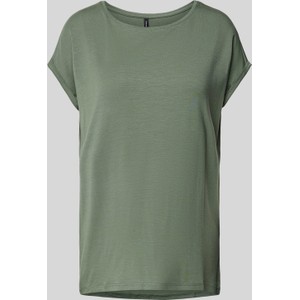 Zielona bluzka Vero Moda z krótkim rękawem w stylu casual