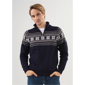 Sweter Ochnik w młodzieżowym stylu ze stójką z wełny