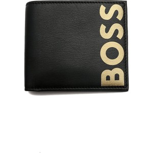 Czarny portfel męski Hugo Boss