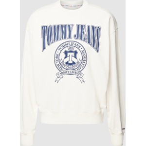 Bluza Tommy Jeans z nadrukiem w młodzieżowym stylu z bawełny