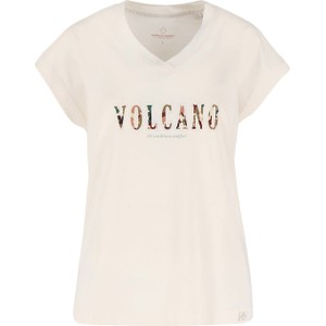 T-shirt Volcano w młodzieżowym stylu z bawełny z krótkim rękawem
