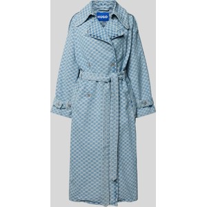 Płaszcz Hugo Blue z bawełny w stylu casual