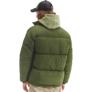 Zielona kurtka Cropp w stylu casual z tkaniny krótka