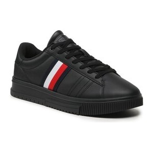 Tommy Hilfiger Sneakersy Supercup Leather FM0FM04706 Czarny