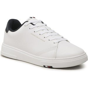Sneakersy Tommy Hilfiger - Elevated Rbw Cupsole Leather FM0FM04487 White YBS