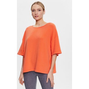 Pomarańczowa bluzka American Vintage z krótkim rękawem w stylu casual