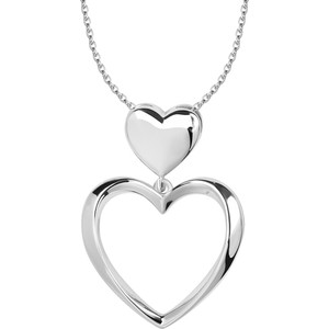 Simple - Biżuteria Yes Zawieszka srebrna - serce - Simple