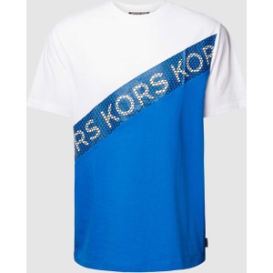 Granatowy t-shirt Michael Kors z krótkim rękawem