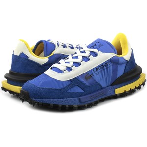 Niebieskie buty sportowe Lacoste w sportowym stylu