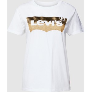 T-shirt Levis w młodzieżowym stylu z krótkim rękawem z bawełny
