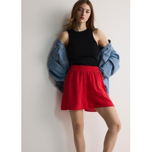 Czerwona spódnica Reserved z tkaniny mini w stylu casual