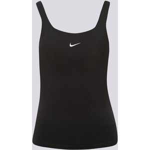 Czarny top Nike z okrągłym dekoltem w sportowym stylu