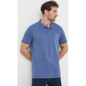 Niebieska koszulka polo Levis w stylu casual z krótkim rękawem