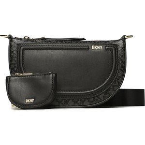 Czarna torebka DKNY średnia na ramię