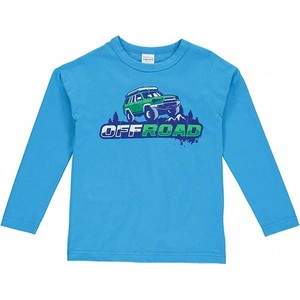 Niebieska koszulka dziecięca Fred`s World By Green Cotton dla chłopców z bawełny
