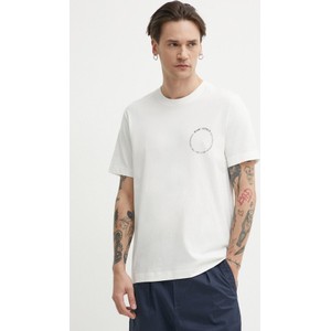 T-shirt Marc O'Polo z bawełny z krótkim rękawem z nadrukiem