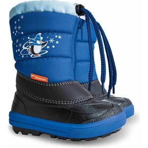 Niebieskie buty dziecięce zimowe Demar dla chłopców
