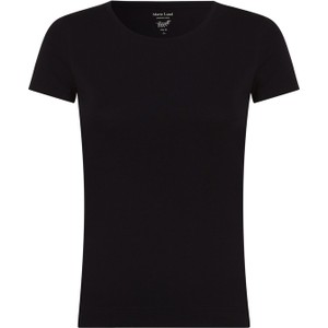 Czarny t-shirt Marie Lund z dżerseju