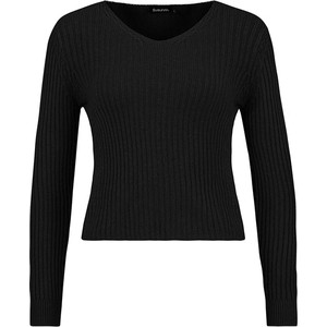 Czarny sweter SUBLEVEL w stylu casual