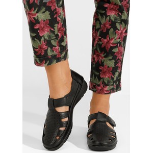 Sandały Zapatos w stylu casual z tkaniny z klamrami