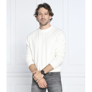 Sweter Calvin Klein z okrągłym dekoltem
