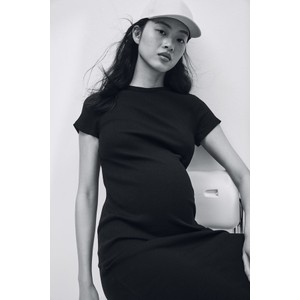 H & M & - MAMA Sukienka w prążki - Czarny