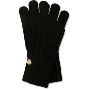 Czarne rękawiczki Guess