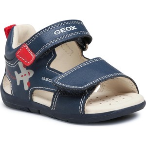 Granatowe buciki niemowlęce Geox na rzepy