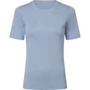 Niebieski t-shirt brookshire w stylu casual z dżerseju z krótkim rękawem