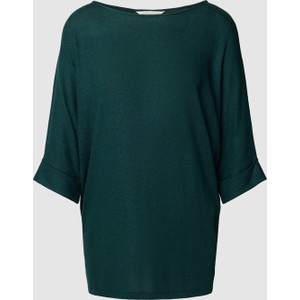 Zielona bluzka APRICOT z okrągłym dekoltem z długim rękawem w stylu casual