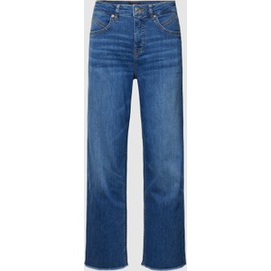 Niebieskie jeansy Opus z bawełny w street stylu