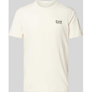 T-shirt Emporio Armani z bawełny z krótkim rękawem z nadrukiem