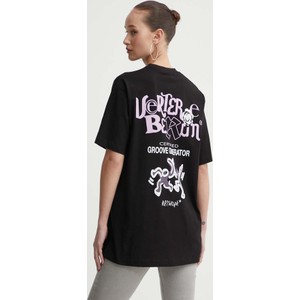 Czarny t-shirt Vertere Berlin z bawełny