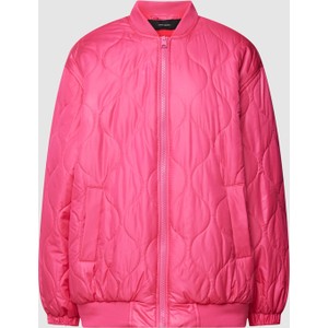 Różowa kurtka Vero Moda krótka bez kaptura w stylu casual