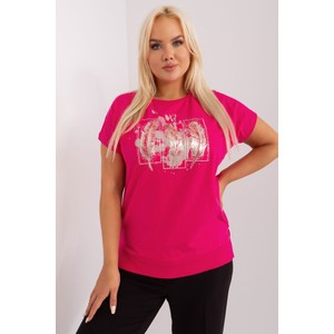 Różowy t-shirt 5.10.15 z krótkim rękawem