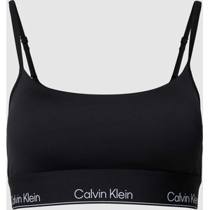 Czarny biustonosz Calvin Klein z nadrukiem