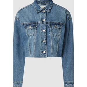 Niebieska kurtka Review w stylu casual z jeansu bez kaptura