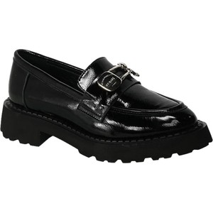 Czarne buty Venezia z płaską podeszwą