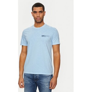 Niebieski t-shirt United Colors Of Benetton z krótkim rękawem w stylu casual