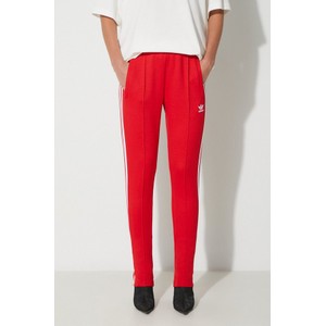 Czerwone spodnie sportowe Adidas Originals