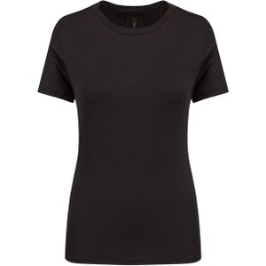 Czarny t-shirt On Running w stylu casual z krótkim rękawem z okrągłym dekoltem