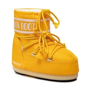 Żółte buty dziecięce zimowe Moon Boot