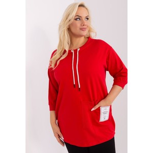 Czerwona bluzka 5.10.15 w stylu casual z bawełny