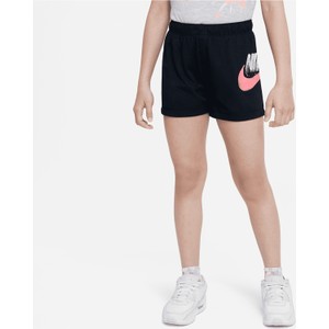 Czarne spodenki dziecięce Nike z bawełny