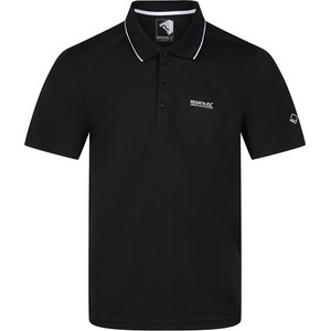 Czarna koszulka polo Regatta z krótkim rękawem