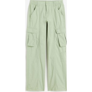 Zielone spodnie H & M w stylu retro