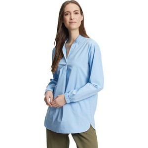 Niebieska bluzka Betty Barclay w stylu casual z długim rękawem z bawełny
