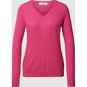 Różowy sweter Christian Berg Woman z kaszmiru